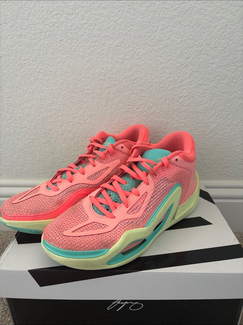 Jayson Tatum Pink Lemonade size 9.5